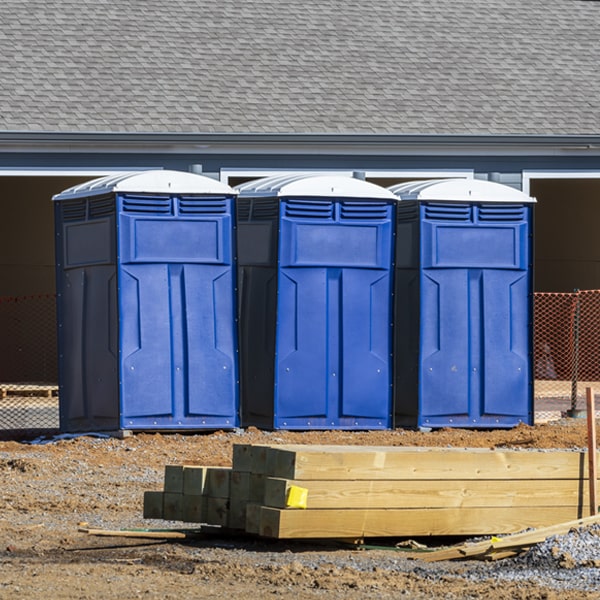 are there any restrictions on what items can be disposed of in the porta potties in Woolstock